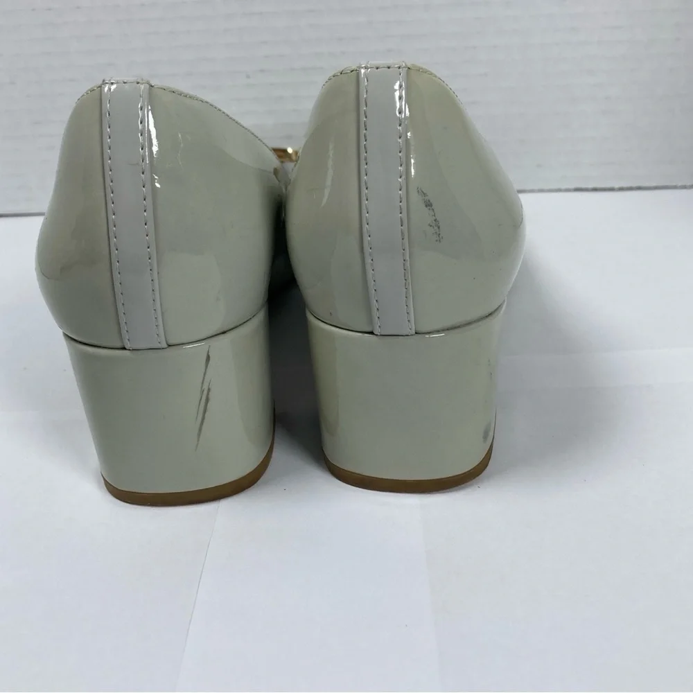 Clark’s Narrative Women’s Shoes 8M Olive Green square patent leather buckle. - Picture 5 of 11